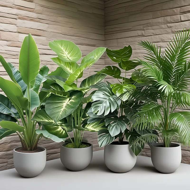 Plantes artificielles pour la décoration