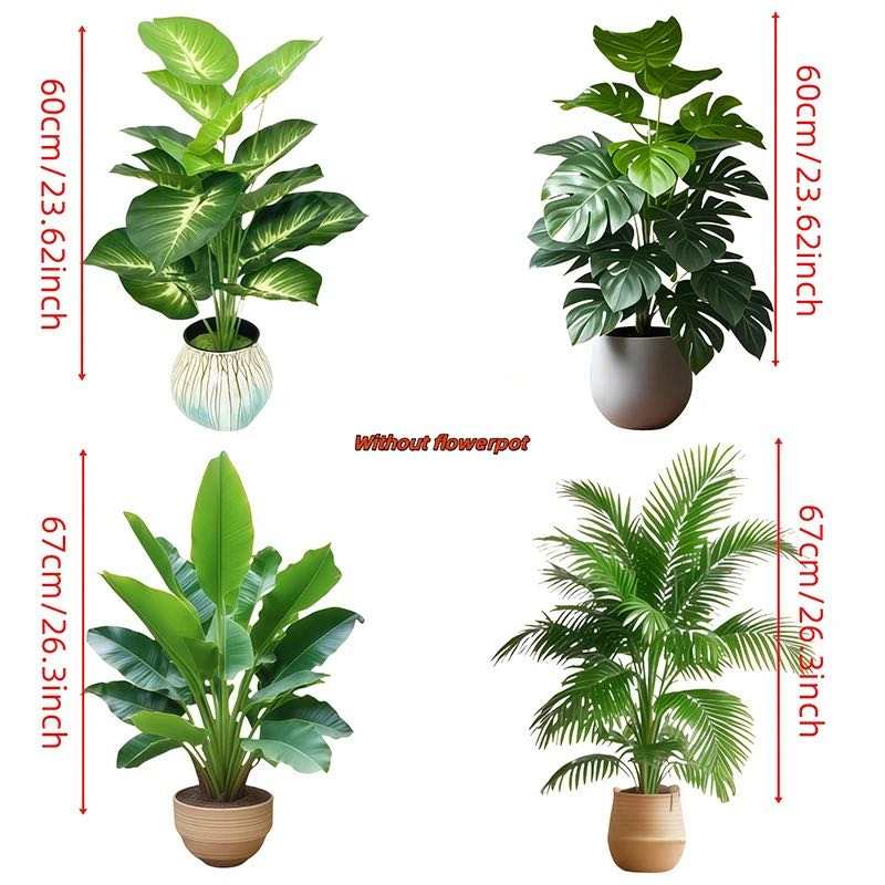 Plantes artificielles de décoration